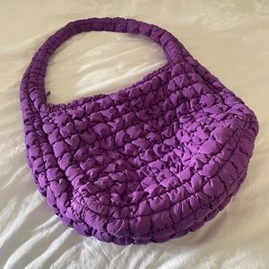 COS quilted bag in purple